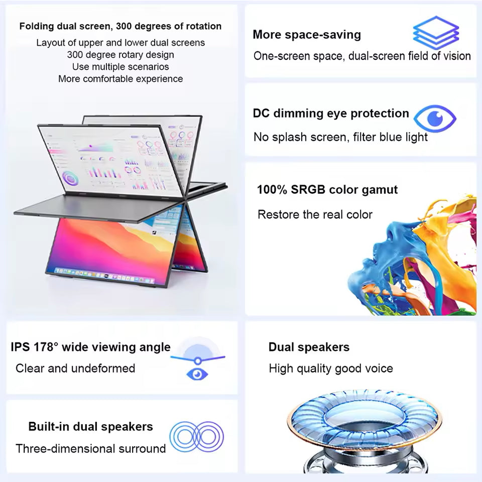 AFAR Dual-screenl monitor foldable